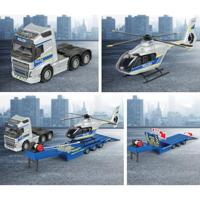 Majorette Volvo Truck + Airbus Police helikopter Kant-en-klaar model Hulpdienstvoertuig (model) - thumbnail