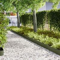 VidaXL Tuinrand 10 pcs olijf groen 100 x 0.05 x 20 cm - thumbnail