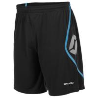 Stanno 420117 Pisa Short - Black-Aqua Blue - XXL - thumbnail
