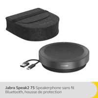 Jabra Speak2 75 MS Conferentietelefoon Bluetooth, USB-A, USB-C Donkergrijs - thumbnail