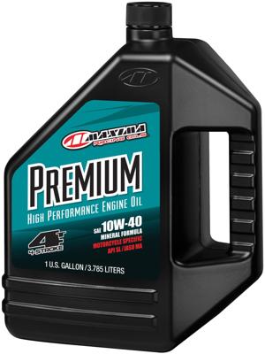 MAXIMA RACING OILS motorolie "premium 4t". motoroil 4t 10w-40 maxima 3.785l premium