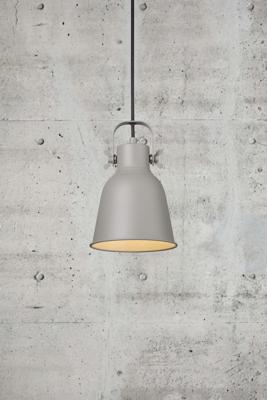 Hanglamp grijs &apos;Adrian 16&apos; Nordlux E27 grijs 160mm