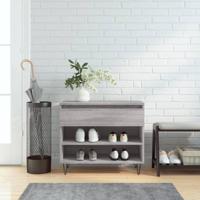 VidaXL Schoenenkast 70x36x60 cm bewerkt hout sonoma grijs - thumbnail