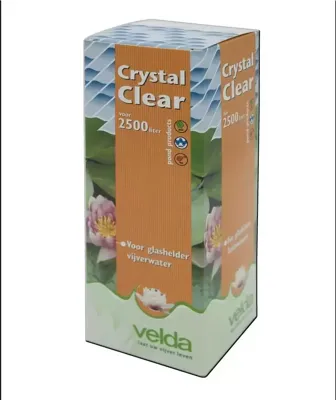 Velda Crystal Clear 250ml - Poeder voor Helder Vijverwater, Effectief tot 2500L