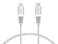 Kabel USB-C naar Lightning KSIX Grijs - thumbnail