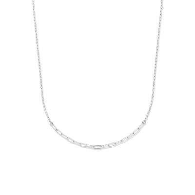 Ketting Paperclipschakel zilver 3,2 mm 40 + 4 cm Ketting Paperclipschakel zilver 3,2 mm 40 + 4 cm