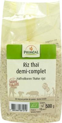 Primeal Halfvolkoren Thaise rijst bio 500 Gram