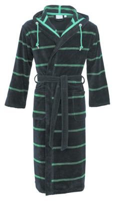 Carl Ross Carl Ross heren badjas 581300 night blue/emerald green 52/54