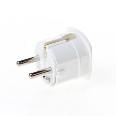 Haakse stekker met randaarde wit Kaiser