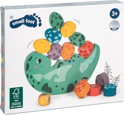 Small Foot - houten balansspel dino, 14dlg.