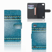 LG Q6 | LG Q6 Plus Wallet Case met Pasjes Jeans - thumbnail