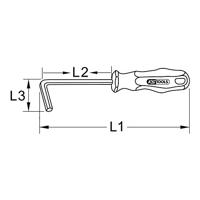 KS Tools 963.1505 Inbusschroevendraaier Afmeting, lengte: 153 mm - thumbnail
