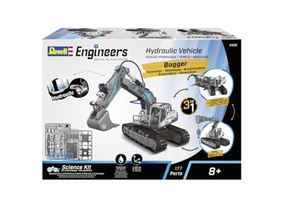 Revell Engineers 21305 Hydraulic Excavator 3in1 1:24 Elektro RC functiemodel Bouwpakket - thumbnail