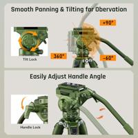 SIRUI Europe Sirui Sportich SP004 + G5X Tripod 1/4 inch Werkhoogte: 16 - 149 cm Groen Incl. tas - thumbnail