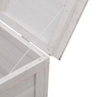 Tuinbox 99x49,5x58,5 cm massief vurenhout wit - thumbnail