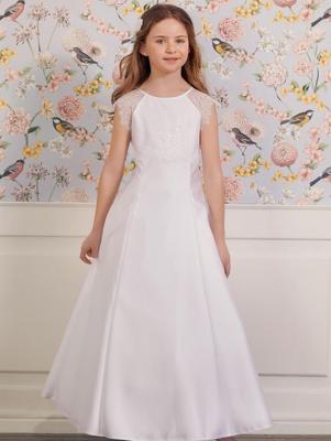 LILLY 08-1107-WH Communie Jurk | Maat: 152