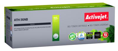 Activejet BIO ATH-36NB toner voor HP, Canon printers, Vervanging HP 36A CB436A, Canon CRG-713; Supreme; 2000 pagina's; zwart.
