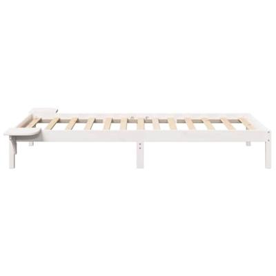 Bedframe met nachttafels Wit 80 x 200 cm Wit Bedframe met nachttafels Wit 80 x 200 cm Wit