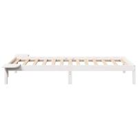 Bedframe met nachttafels Wit 100 x 200 cm Wit - thumbnail