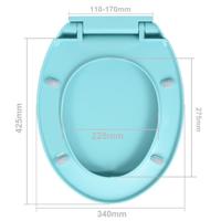 Toiletbril soft-close ovaal groen - thumbnail