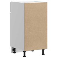 Keuken onderkast "Porto" bewerkt hout zwart - thumbnail