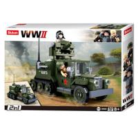 Sluban wwii - gaz geallieerde half-track 2in1 - 470dlg. - thumbnail
