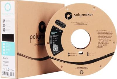 Polymaker PB02001 PolyMAX Tough Filament PETG Hoge stijfheid, Hittebestendig, Slagvast 1.75 mm 750 g Zwart 1 stuk(s)