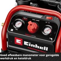 Einhell Professional SILENZZO 18/160 Accucompressor 8 bar 2 cilinders - thumbnail