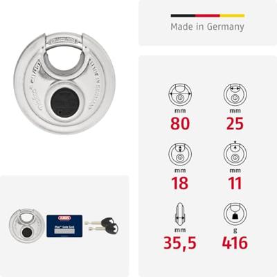 ABUS discus hangslot - 80mm - 20/80