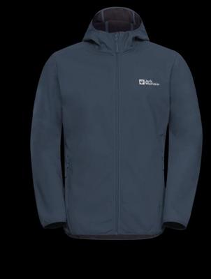 Jack wolfskin Bornberg Hoody Softshell Jas Heren Midnight Sky M Jack wolfskin Bornberg Hoody Softshell Jas Heren Midnight Sky M