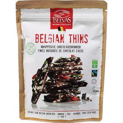 Belvas Thins puur goji amandel bio 120 Gram Belvas Thins puur goji amandel bio 120 Gram
