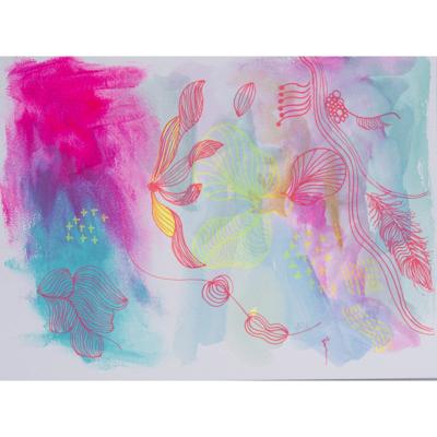 Sakura paint Marker Pen-Touch, medium, fluorescerend rood