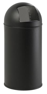 EKO afvalbak met drukdeksel 40 l matzwart