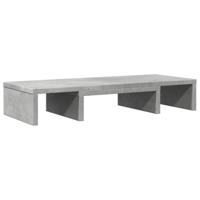 VidaXL Monitorstandaard verstelbaar 60x24x10,5 cm hout betongrijs - thumbnail