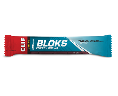 Clif® Blok Energy Chew Tropical Punch (18 stuks) Clif® Blok Energy Chew Tropical Punch (18 stuks)