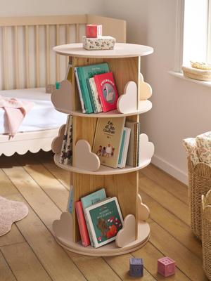 Draaibare bibliotheek 3 niveaus HART lichtroze