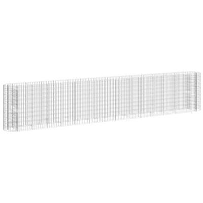Gabion plantenbak verhoogd 540x50x100 cm gegalvaniseerd ijzer