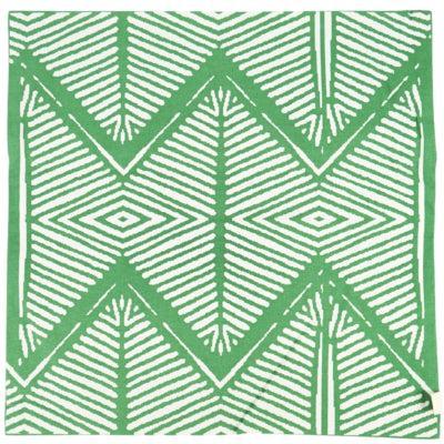 Fair Trade kussenhoes tribal groen 45 x 45 cm | 12 stuks