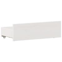 Bedframe zonder matras met hoofdbord grenenhout wit 120x190 cm - thumbnail