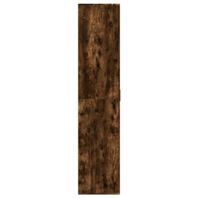 Schoenenkast 80x39x178 cm bewerkt hout gerookt eikenkleurig