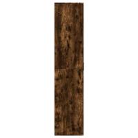 Schoenenkast 80x39x178 cm bewerkt hout gerookt eikenkleurig - thumbnail
