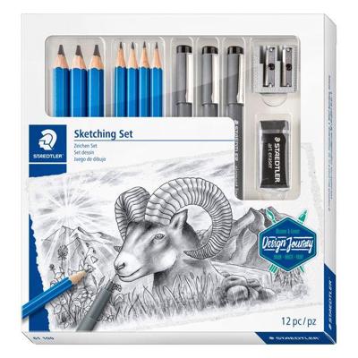 Potlood Staedtler Design Journey schetsset 12-delig | 4 stuks