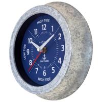 NeXtime NE-4321BL Tide Getijdenklok 22 cm Blauw/Metaal - thumbnail