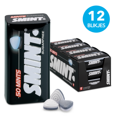 Smint - Blackmint XL - 12x 50 stuks