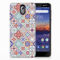 Nokia 3.1 (2018) TPU Siliconen Hoesje Tiles Color - thumbnail