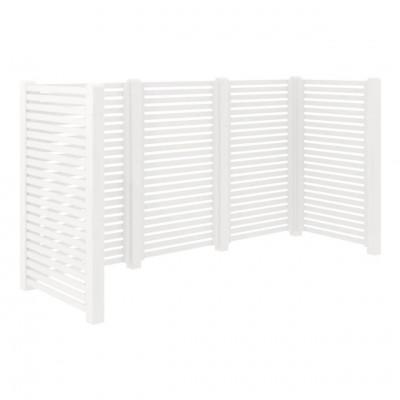 Kliko Ombouw Hout - Wit - 3 Containers - Tokyo