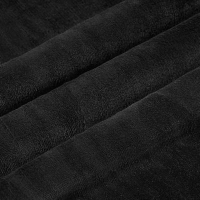 VidaXL Gooi deken zwart 150 x 200 cm fleece