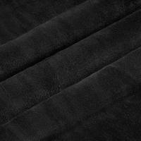 VidaXL Gooi deken zwart 150 x 200 cm fleece - thumbnail