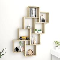 VidaXL Wandschap kubus 90x15x119 cm bewerkt hout sonoma eikenkleurig - thumbnail