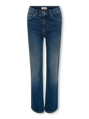 Kids ONLY winter jeansbroek meisjes - blauw - KogJuicy - wide leg fit